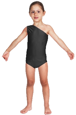 BODY DANZA LYCRA MONOSPALLA NERO BABY